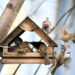 Vogelfutterhӓuser im Garten